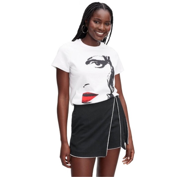 DVF x TARGET Red Lip Graphic T-Shirt - Picture 1 of 3